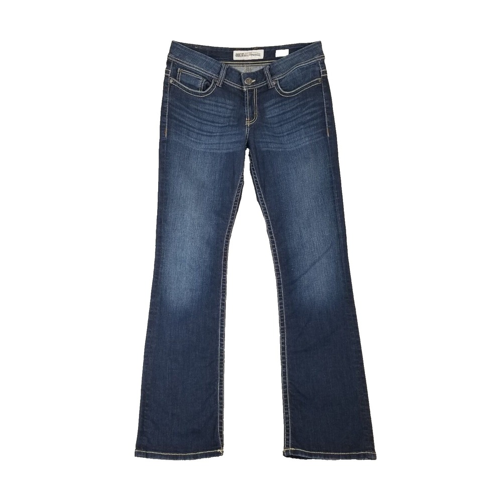 BKE jeans women's‎ 31 Peyton bootcut blue stretch denim pants 34x33.5